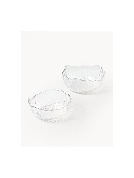 Bols en verre Arlo, 2 élém., Verre, Transparent, Lot de différentes tailles