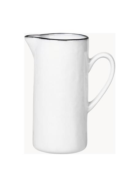 Porcelánová mléčenka Salt, 400 ml, Porcelán, Tlumeně bílá, Ø 6 x v 12 cm, 400 ml