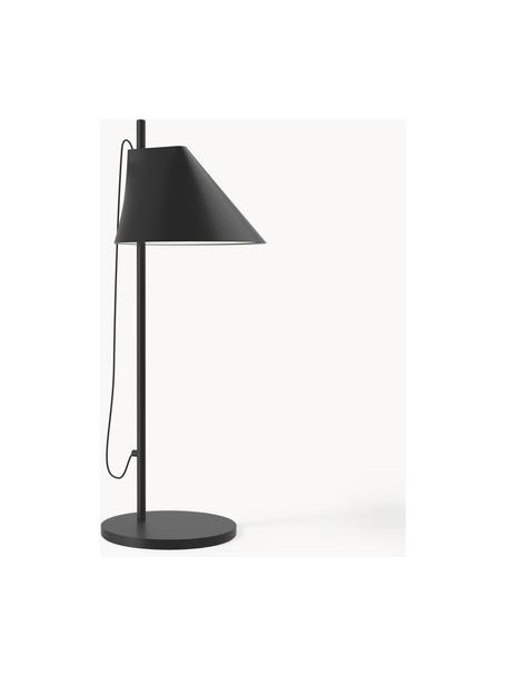 Lampada da tavolo grande a LED con luce regolabile e timer Yuh, Struttura: ottone laccato, Nero, Ø 20 x Alt. 61 cm