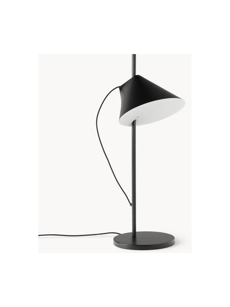 Grande lampe à poser LED à intensité variable avec fonction minuterie Yuh, Noir, Ø 20 x haut. 61 cm