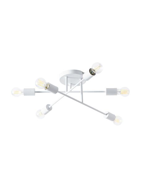 Lampa sufitowa Venja, Metal malowany proszkowo, Biały, Ø 55 x W 20 cm