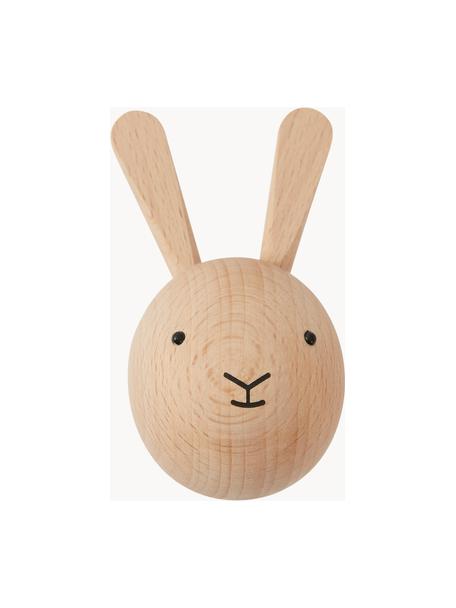 Patère en bois de hêtre Rabbit, Bois de hêtre, Bois de hêtre, larg. 5 x haut. 8 cm