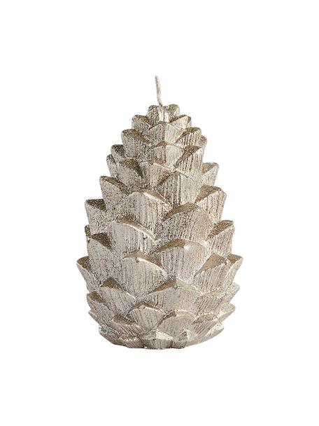Kerze Nordic Pine in Zapfenform, Paraffinwachs, Goldfarben, Ø 7 x H 10 cm