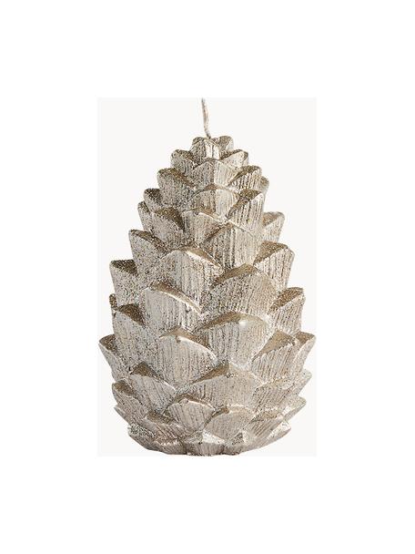 Kaars Nordic Pine in de vorm van dennenappels, Paraffinewas, Goudkleurig, Ø 7 cm, H 10 cm