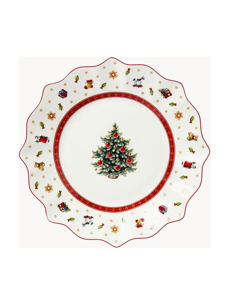 Piatti da colazione in porcellana Delight 2 pz, Porcellana Premium, Rosso, bianco, fantasia, Ø 24 cm