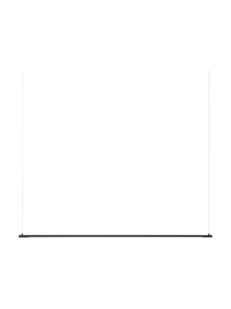 Veľká závesná LED lampa Elettra, Čierna, Š 120 x V 2 cm
