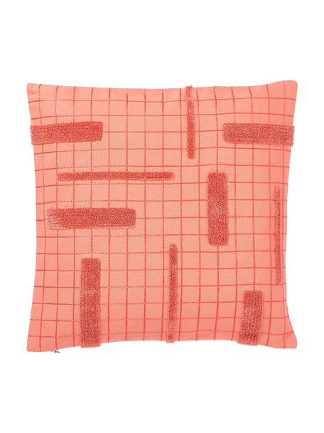 Poszewka na poduszkę Wade, 100% bawełna, Koralowy, S 40 x D 40 cm