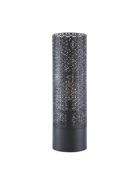 Grote vloerlamp Maison met stekker, Lamp: gepoedercoat metaal, Diffuser: glas, Zwart, Ø 24 x H 78 cm