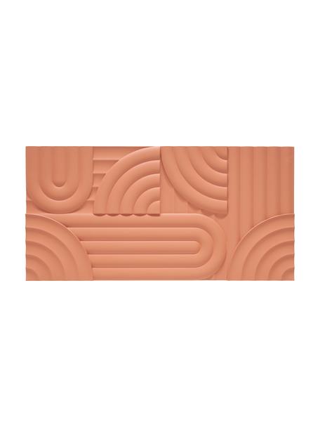 Decorazione da parete color terracotta Massimo, Pannello di fibra a media densità (MDF), Arancione, Larg. 120 x Alt. 60 cm