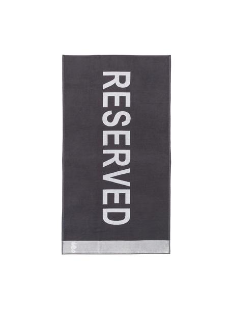 Ręcznik plażowy Reserved, Fioletowy-czarny, biały, szary, S 100 x D 180 cm