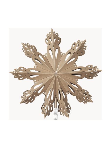 Baumspitze Christmas Star, Papier, Beige, Ø 30 cm