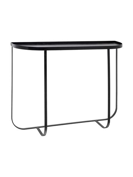 Kovový konzolový stolek Harper, Kov s práškovým nástřikem, Černá, Š 100 cm, H 30 cm
