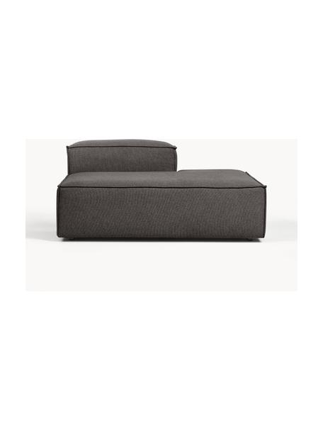 Šezlong modul Lennon, Antracitová, Š 150 x H 123 cm, s operadlom napravo