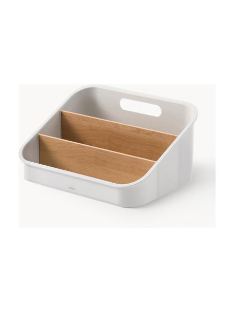 Organisateur de cuisine Bellwood, Blanc, mat, bois clair, larg. 26 x haut. 13 cm