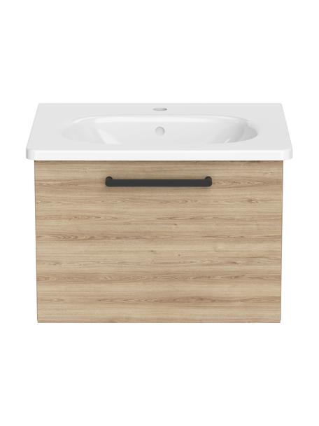 Szafka łazienkowa z umywalką Orna, Brązowy, o wyglądzie drewna, S 60 x W 42 cm