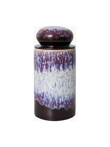 Bote artesanal de cerámica esmaltada 70s, Cerámica, Multicolor, Ø 11 x Al 23 cm