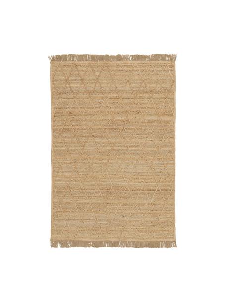 Handgefertigter Jute-Teppich Jason, 100% Jute, Beige, B 80 x L 150 cm (Grösse XS)