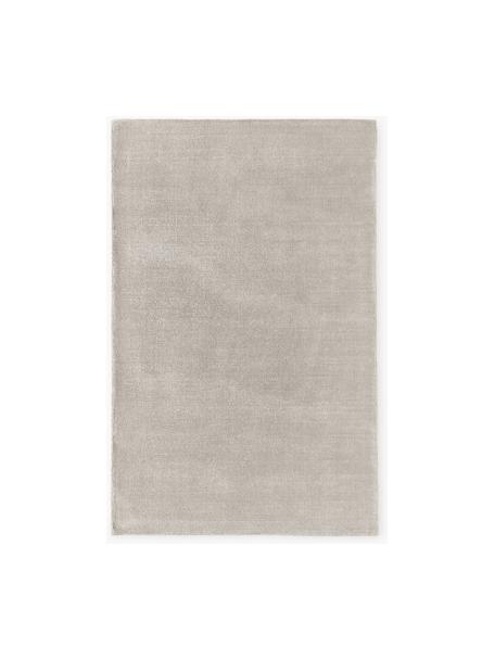 Handgewebter Kurzflor-Teppich Ainsley, 60 % Polyester, GRS-zertifiziert
40 % Wolle, Hellgrau, B 200 x L 300 cm (Grösse L)