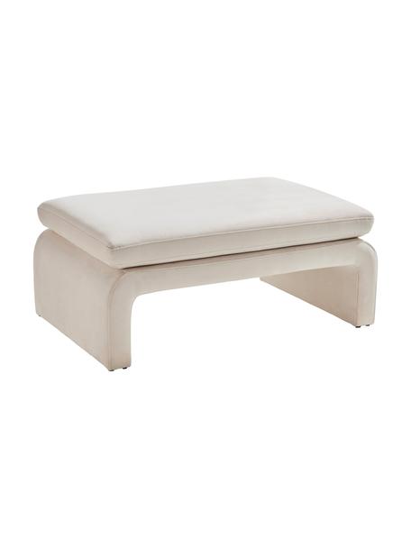 Zamatová lavička Mika, Zamatová béžová, Š 105 x V 45 cm