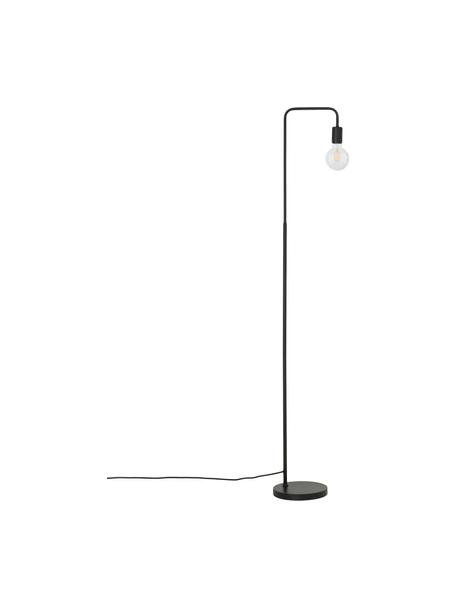 Kovová lampa na čítanie Flow, Čierna, Š 33 x V 153 cm