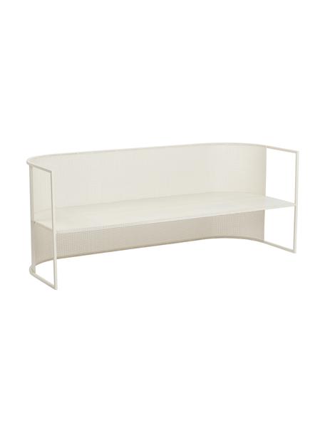 Divano lounge da giardino Bauhaus, Acciaio verniciato a polvere, Bianco crema, Larg. 170 x Prof. 64 cm