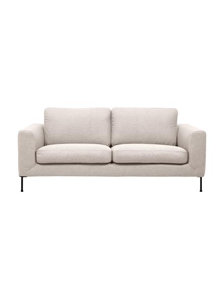 Sofa Cucita (2-Sitzer) in Beige mit Metall-Füssen, Bezug: Webstoff (Polyester) Der , Gestell: Massives Kiefernholz, FSC, Webstoff Beige, B 187 x T 94 cm
