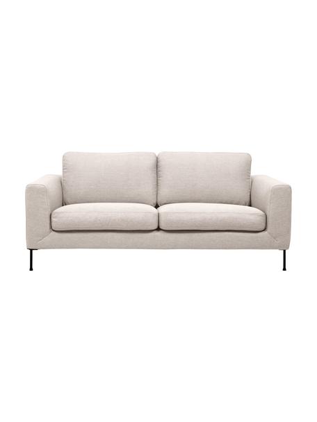 Sofa Cucita (2-Sitzer) in Beige mit Metall-Füssen, Bezug: Webstoff (Polyester) Der , Gestell: Massives Kiefernholz, FSC, Webstoff Beige, B 187 x T 94 cm