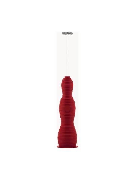 Montalatte portatile Pulcina, Resina termoplastica, acciaio, Rosso, Larg. 5 x Alt. 28 cm