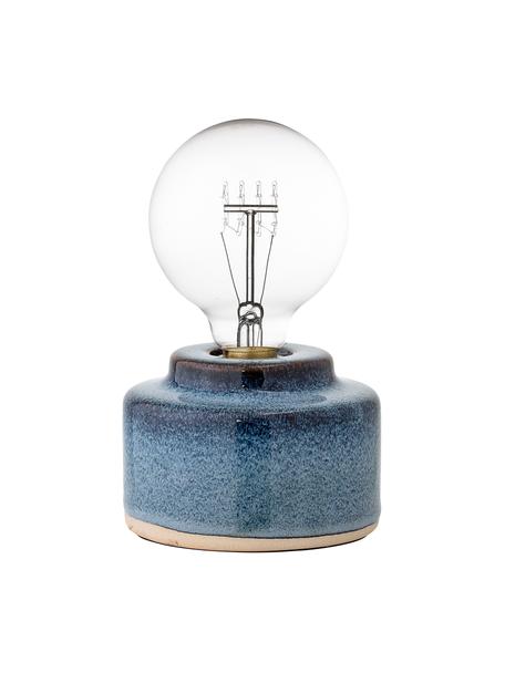 Malá stolní lampa z porcelánu Celain, Modrá, Ø 12 cm, V 9 cm