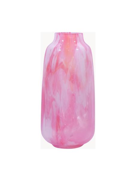 Mundgeblasene Vase Meadows, H 26 cm, Glas, mundgeblasen, Rosa- und Pinktöne, Ø 13 x H 26 cm