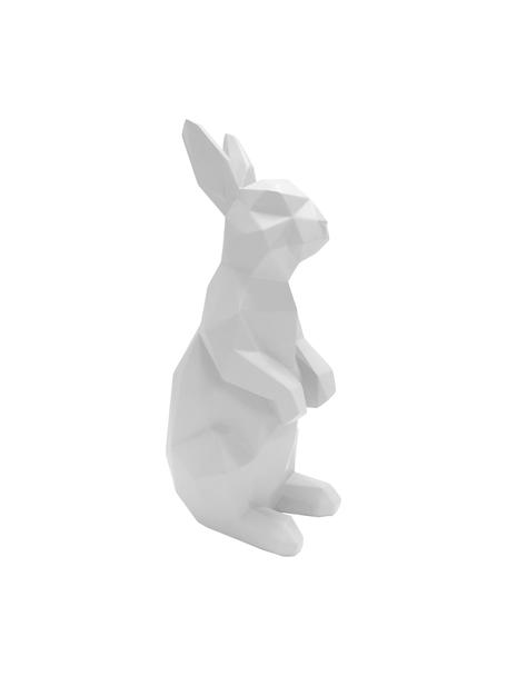 Dekoracja Origami Bunny, Poliresing, Biały, S 25 x W 13 cm