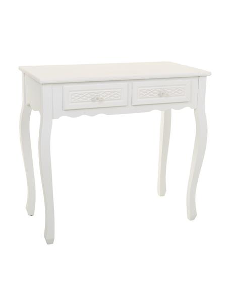 Konzolový stolek z jedlového dřeva Ona, Bílá, Š 80 cm, V 75 cm