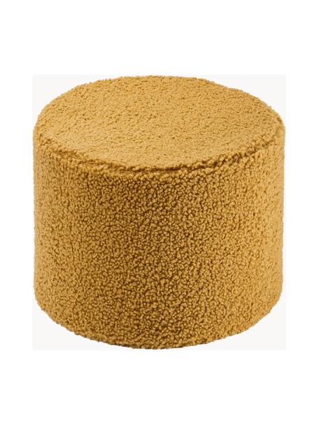 Kinder-Pouf Sugar aus Teddy, Ø 40 cm, Bezug: Teddy (100 % Polyester), Teddy Senfgelb, Ø 40 x H 25 cm