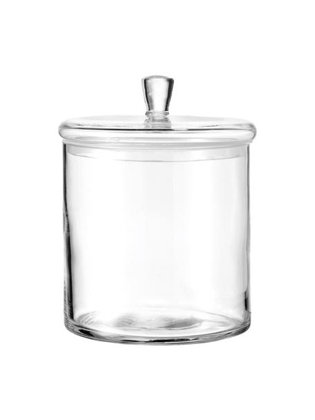 Boîte de rangement en verre faite main Top, Verre, Transparent, Ø 15 x haut. 17 cm