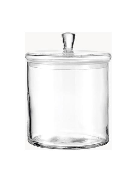 Handgemaakte glazen opbergpot Top, verschillende formaten, Glas, Transparant, Ø 15 x H 17 cm