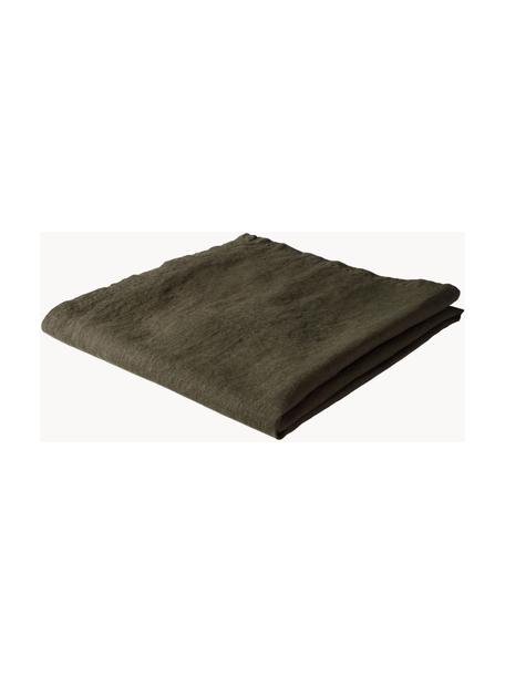 Ľanový obrus Pembroke, 100 % ľan, Zelená, Pre 4 -6 osôb (Š 140 x D 140 cm)