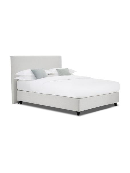 Boxspring postel premium Eliza, Světle šedá, Š 140 cm, D 200 cm, stupeň tvrdosti 3