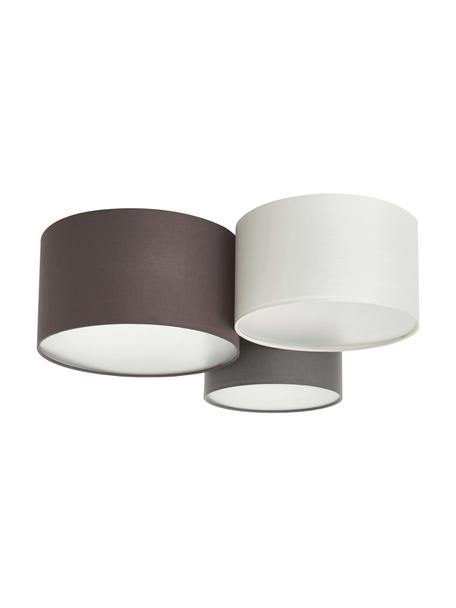 Grote plafondlamp Pastore, Bruin, grijs, wit, B 49 x H 26 cm