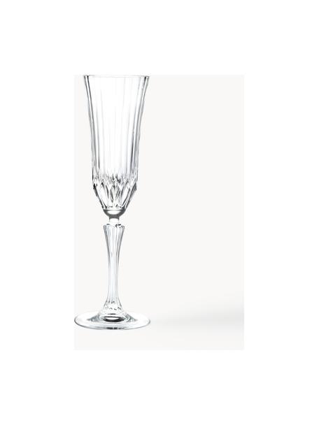 Bicchiere champagne in cristallo con rilievo Adagio 6 pz, Cristallo

Porta il fascino del vetro di cristallo sulla tua tavola da pranzo! Il vetro è eccezionalmente trasparente e pesante, il che lo rende prezioso e bello allo stesso tempo. Inoltre, i tagli in filigrana rendono ogni pezzo un oggetto speciale, pratico e bello al tempo stesso., Trasparente, Ø 8 x Alt. 25 cm, 180 ml