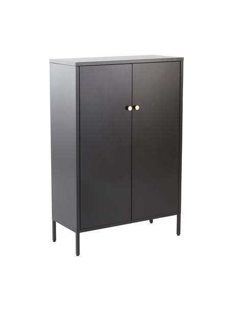 Szafka na buty z metalu Insee, Stal malowana proszkowo, Czarny, S 80 x W 120 cm