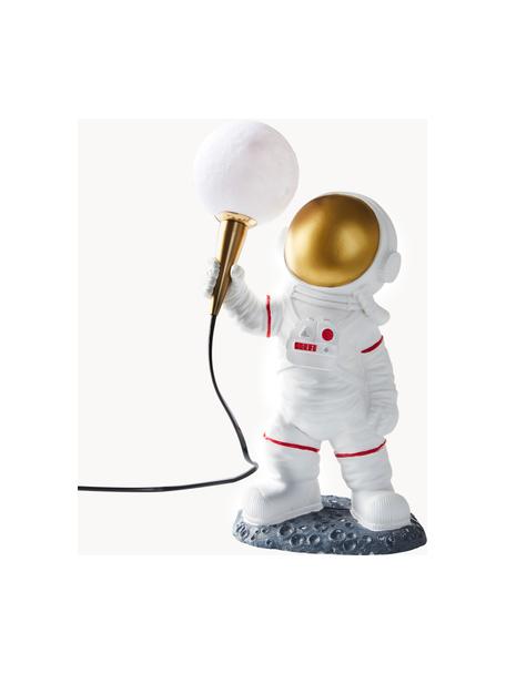 Kinder-Tischlampe Roca, Weiß, Goldfarben, Grau, Ø 20 x H 41 cm
