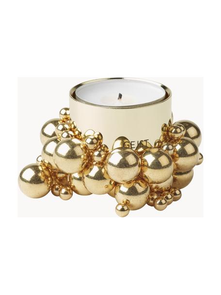Magnetyczny świecznik na tealighty Molekyl, Stal powlekana, Odcienie złotego, Ø 4 x W 3 cm