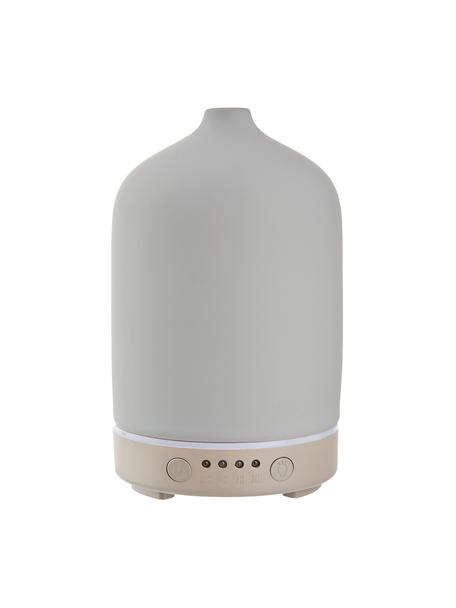 Difusor de aromas LED Cloud Nine, Cerámica, plástico, metal, Gris, beige, Ø 9 x Al 16 cm