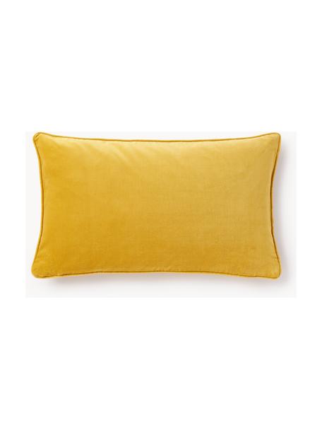 Fluwelen kussenhoes Dana, 100% katoenfluweel

Het materiaal dat in dit product is gebruikt, is getest op schadelijke stoffen en gecertificeerd volgens STANDARD 100 door OEKO-TEX®, 21.HCN.84376, Hohenstein, Zonnengeel, B 30 x L 50 cm