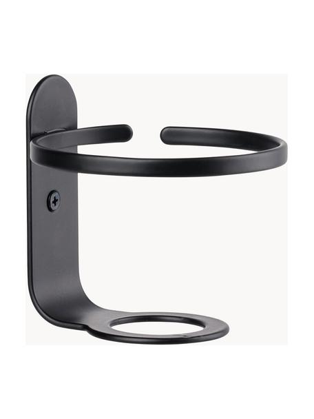 Supporto da parete per portaspazzolini Ume, Acciaio rivestito, Nero, Ø 9 x Alt. 9 cm