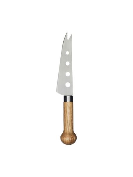 Käsemesser Henny mit Griff aus Eichenholz, Messer: Rostfreier Stahl, Griff: Eichenholz, Eichenholz, Silberfarben, L 21 cm