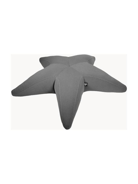 Grand pouf de jardin artisanal Starfish, Gris foncé, larg. 145 x long. 145 cm