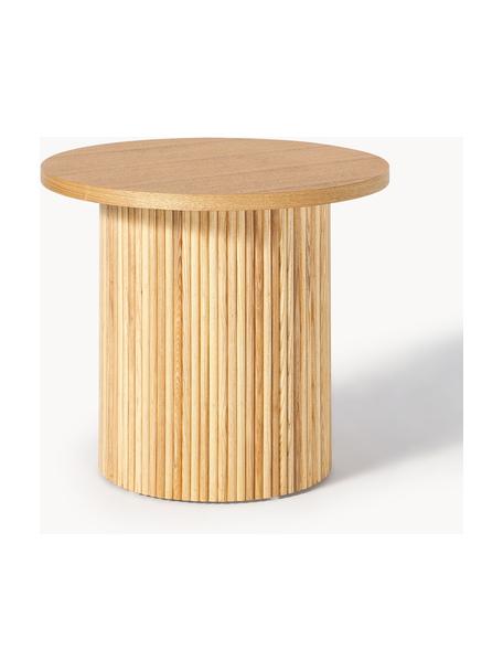 Okrúhly drevený odkladací stolík Nele, Drevo, Ø 60 x V 51 cm