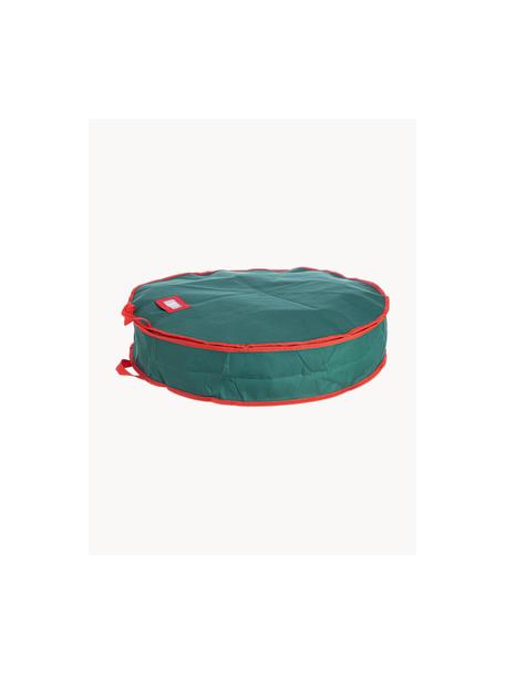 Borsa porta ghirlande Xmas, Rivestimento: poliestere, Interno: cartone, Petrolio, rosso, Ø 65 x Alt. 15 cm