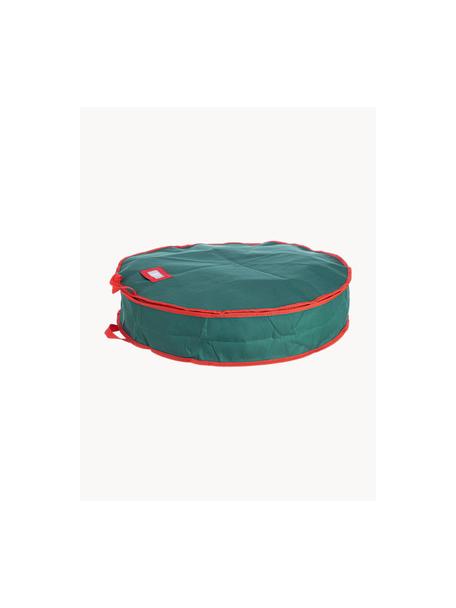 Krans opbergtas Xmas, Bekleding: polyester, Petrol, rood, Ø 65 x H 15 cm